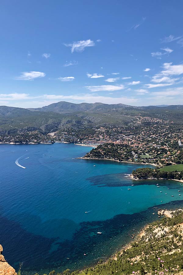 Bouteille de vin blanc de Bandol